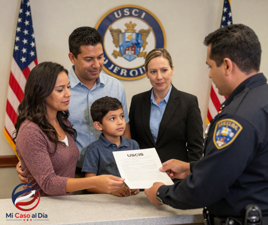 familia ante corte de inmigración